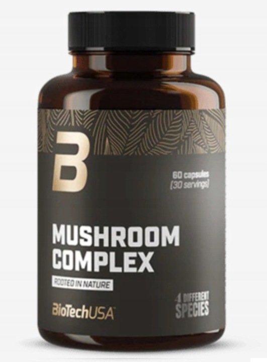 Biotech USA Mushroom Complex 60caps Lions Mane Cordyceps Reishi Shiitake