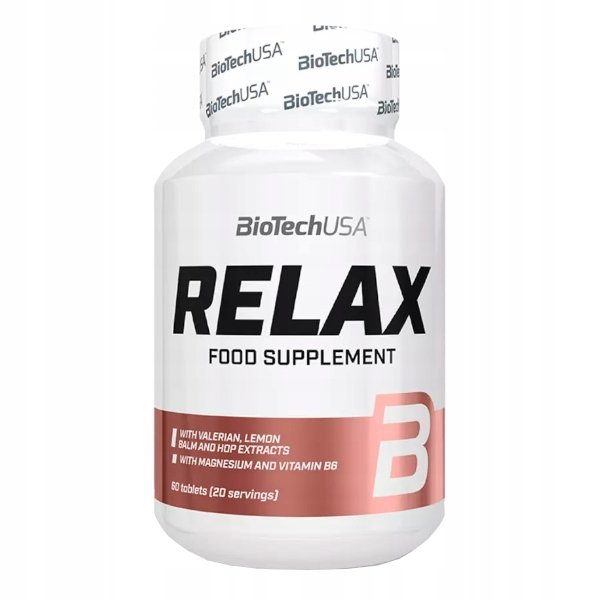 Biotech USA Relax 60tabl Stres Regeneracja Sen Relaks Spokój