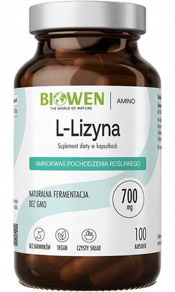 Biowen L-LIZYNA NATURALNA 700mg REGENERACJA ODPORNOŚĆ INFEKCJE Opryszczka