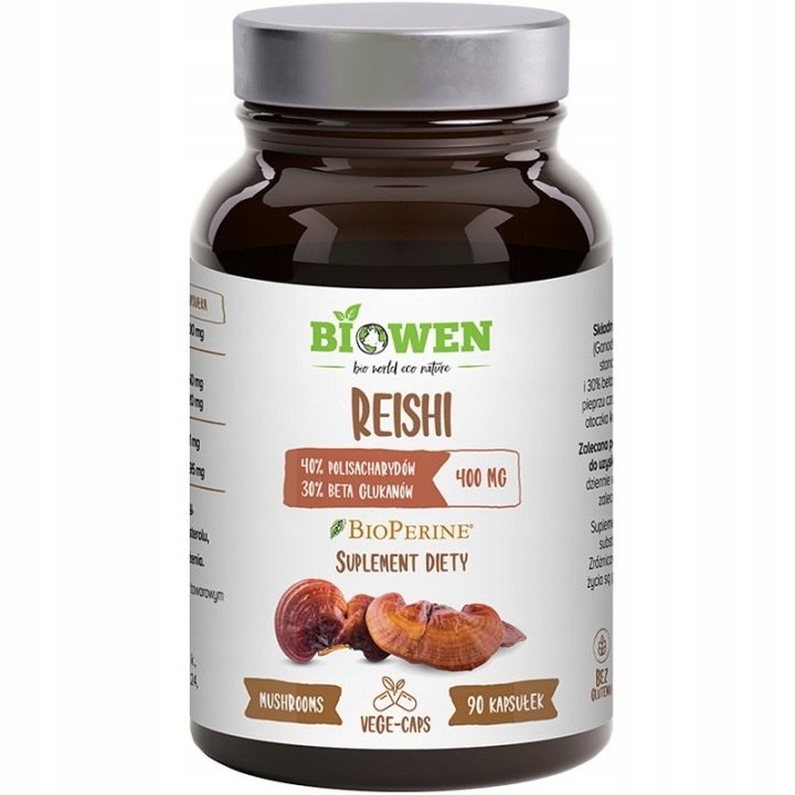 Biowen-Reishi-grzyby-odporonosc-90-kapsulek Biowen Reishi grzyby odporoność 90 kapsułek
