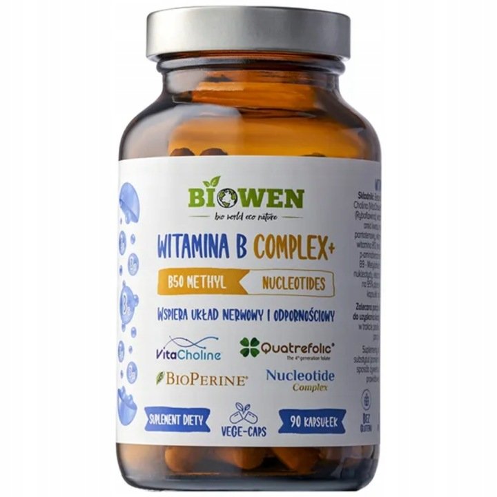 Biowen-Witamina-B-Complex-Suplement-Diety-Uklad-Nerwowy-Odpornosc-90-Caps Biowen Witamina B Complex Suplement Diety Uklad Nerwowy Odporność 90 Caps