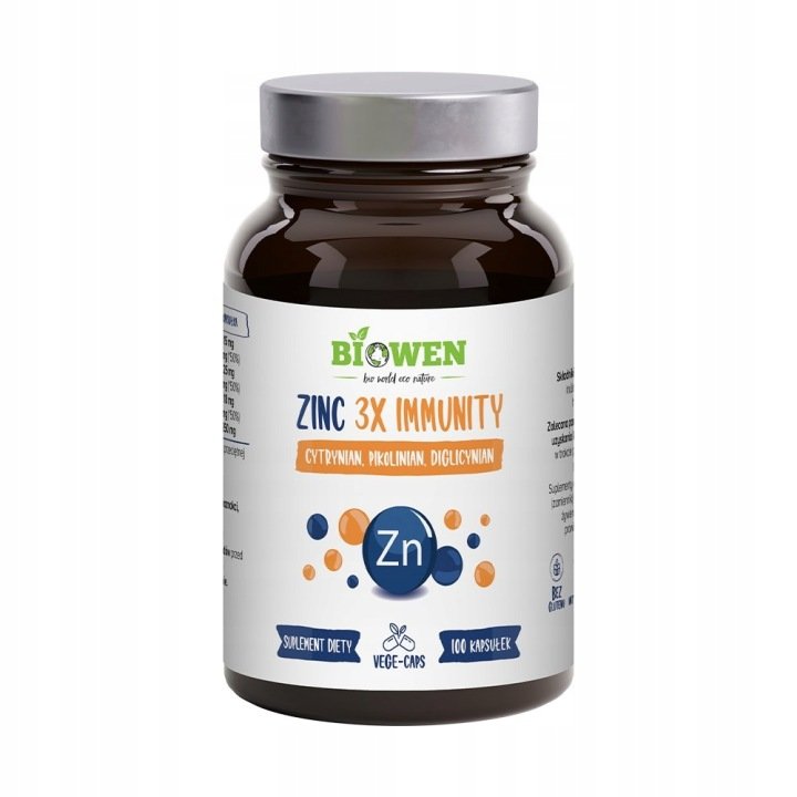 Biowen-Zinc-3X-Immunity-cynk-cytrynian-pikolinian-100-kapsulek Biowen Zinc 3X Immunity cynk cytrynian pikolinian 100 kapsułek