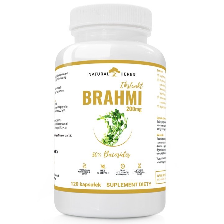Brahmi-Bacopa-Monnieri-200mg-Ekstrakt-20-1-120kaps Brahmi Bacopa Monnieri 200mg Ekstrakt 20:1 120kaps