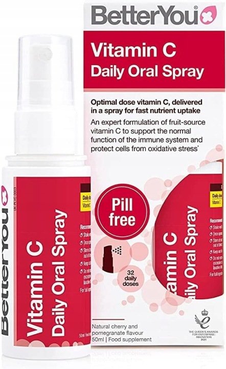 BtterYou-Witamin-C-Daily-Oral-Spray-Wisnia-i-Granat-50-ml BtterYou - Witamin C Daily Oral Spray, Wiśnia i Granat, 50 ml