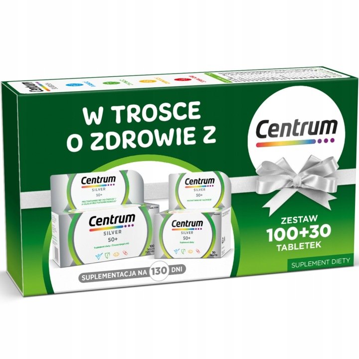 CENTRUM-WITAMINY-I-MINERALY-SILVER-100-tabletek-SILVER-30-tabletek CENTRUM WITAMINY I MINERAŁY SILVER 100 tabletek + SILVER 30 tabletek