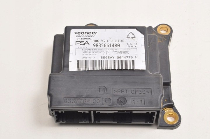 CITROEN C4 III SENSOR PODUSZKI AIRBAG WYSTRZAŁ 9835661480