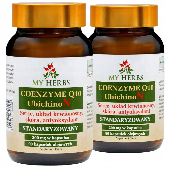 COENZYME Q 10 UBICHINON 200 mg STANDARYZOWANY 90 KAPS. OLEJOWYCH - 2 szt.