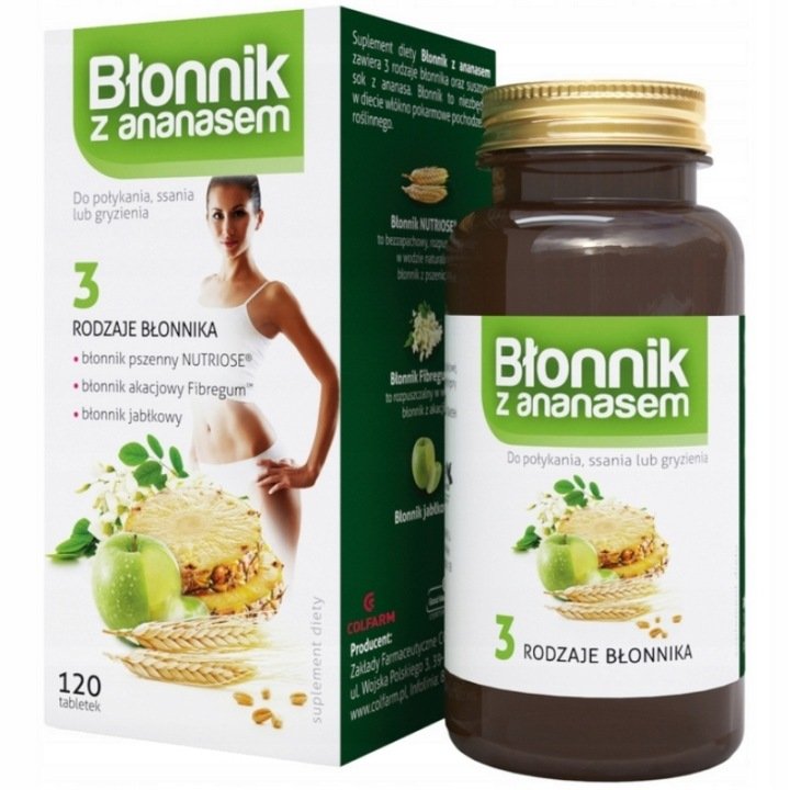 COLFARM Błonnik z ananasem 120 tabl.