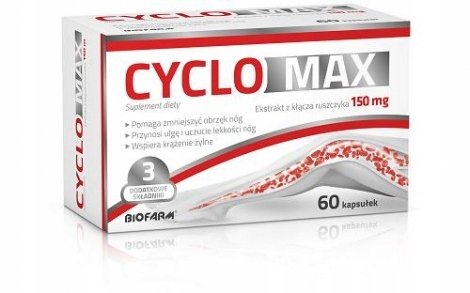CYCLOMAX HESPEYDYNA POPRAWA KRĄŻENIA 60 KAPSUŁEK