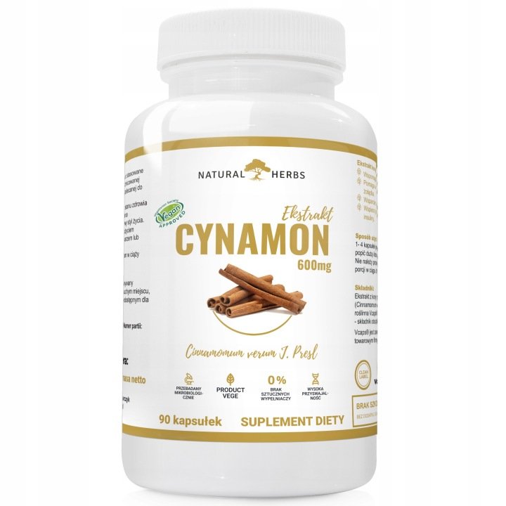 CYNAMON-600mg-90-KAPSULEK CYNAMON 600mg 90 KAPSUŁEK