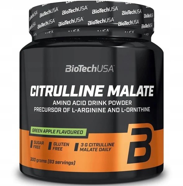 CYTRULINA-Zielone-Jablko-Regeneracja-POMPA-BioTech-300g-Citrulline-Malate CYTRULINA Zielone Jabłko Regeneracja POMPA BioTech 300g Citrulline Malate