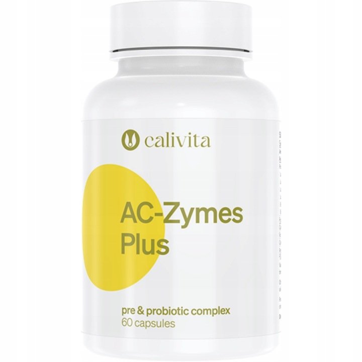 Calivita-AC-Zymes-Plus-60-kapsulek-Bakterie-probiotyczne-Synbiotyk-Cykoria Calivita AC Zymes Plus 60 kapsułek Bakterie probiotyczne Synbiotyk Cykoria