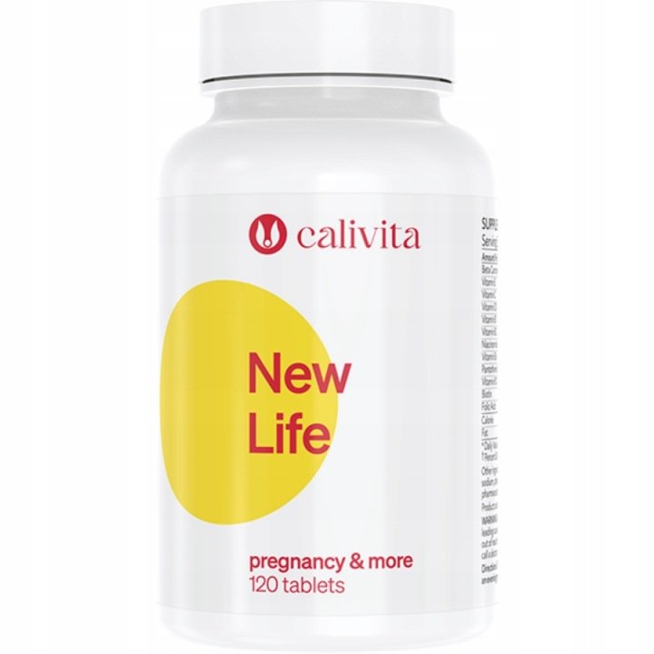 Calivita-New-Life-120-tabs-Multiwitamina-Kompleks-Wapn-Magnez-Zelazo-Cynk Calivita New Life 120 tabs Multiwitamina Kompleks Wapń Magnez Żelazo Cynk