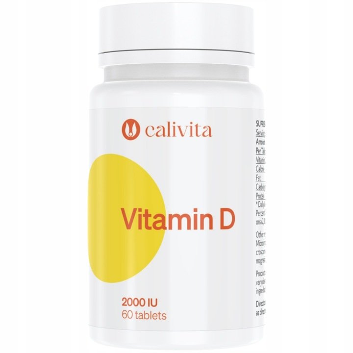 Calivita-Vitamin-D-2000-IU-60-tabs-Witamina-Miesnie-Kosci-Zeby-Odpornosc Calivita Vitamin D 2000 IU 60 tabs Witamina Mięśnie Kości Zęby Odporność