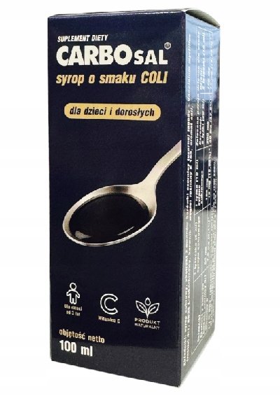 Carbosal-Syrop-o-smaku-coli-100-ml-USZK-KARTONIK Carbosal Syrop o smaku coli 100 ml USZK. KARTONIK