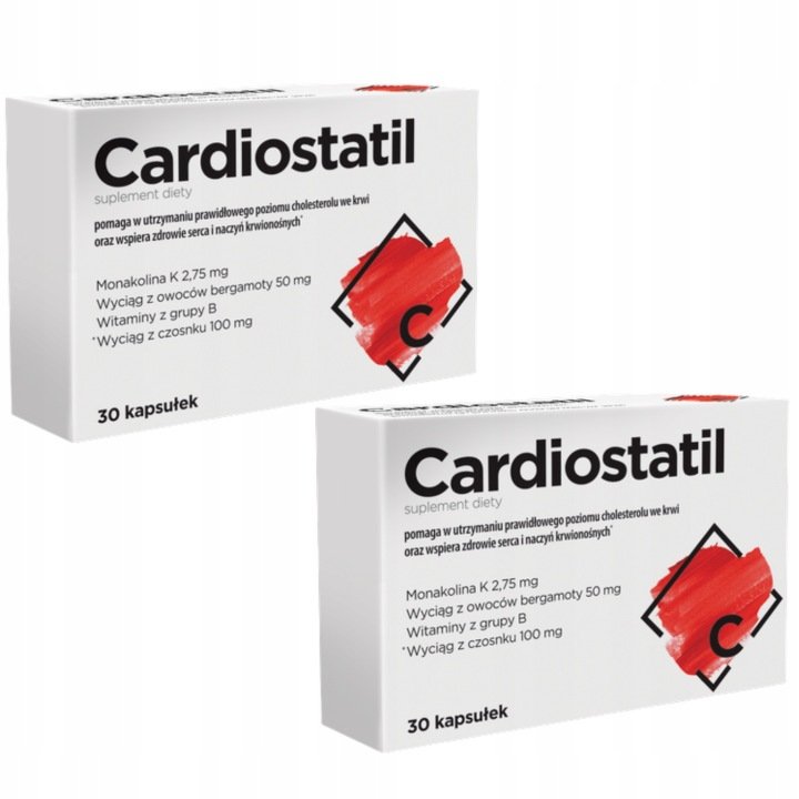 Cardiostatil-cholesterol-monakolina-ZESTAW-2-x-30-kapsulek Cardiostatil cholesterol monakolina ZESTAW 2 x 30 kapsułek