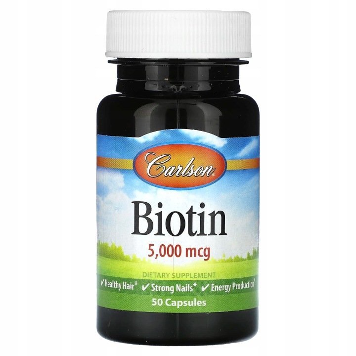 Carlson-Biotin-5-000-mcg-50-Capsules Carlson, Biotin, 5,000 mcg, 50 Capsules