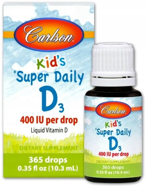 Carlson-Labs-Kid-s-Super-Daily-D3-400-IU-Plyn-10-ml Carlson Labs Kid's Super Daily D3 400 IU Płyn 10 ml