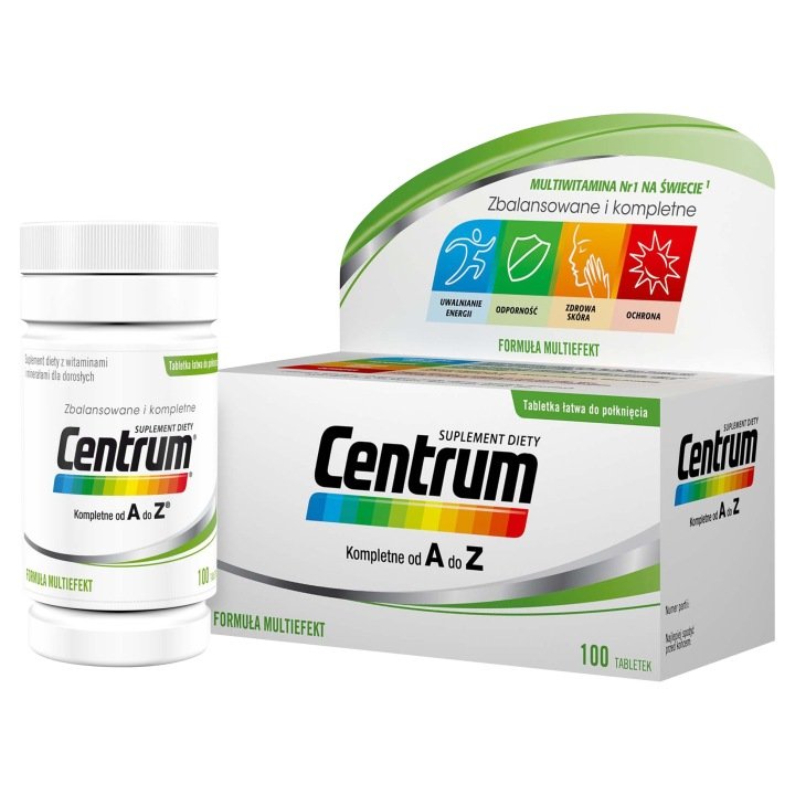 Centrum-Kompletne-od-A-do-Z-100-kapsulek-Witaminy-Mineraly Centrum Kompletne od A do Z 100 kapsułek Witaminy Minerały