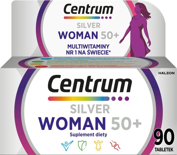 Centrum-WOMAN-50-Multiwitamina-dla-kobiet-mineraly-witaminy-90-tabletek Centrum WOMAN 50+ Multiwitamina dla kobiet minerały witaminy 90 tabletek