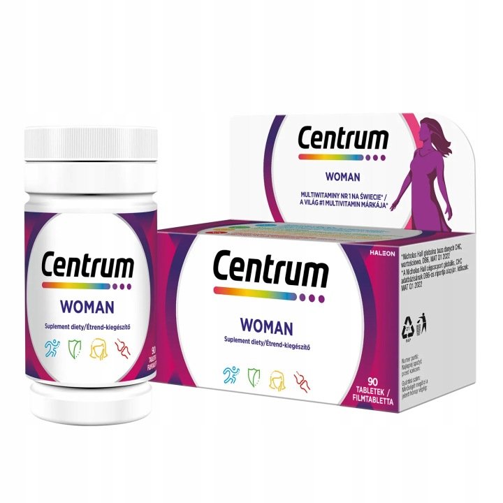 Centrum-WOMAN-Multiwitamina-dla-kobiet-90-tabletek Centrum WOMAN Multiwitamina dla kobiet 90 tabletek