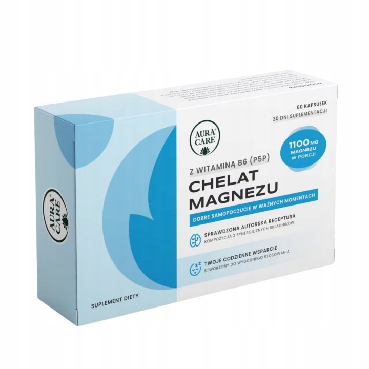 Chelat-Magnezu-Witamina-B6-Forte-Aura-Care-Aktywator-Mineraly-60-kaps Chelat Magnezu + Witamina B6 Forte Aura Care Aktywator Minerały 60 kaps.