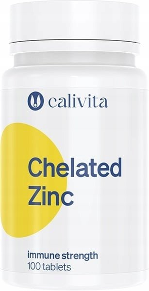 Chelated-Zinc-Calivita-100-tabletek Chelated Zinc Calivita 100 tabletek