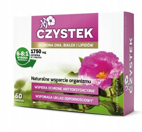 Colfarm Czystek 60 kapsułek Antyoksydacja wspomaga układ odpornościowy
