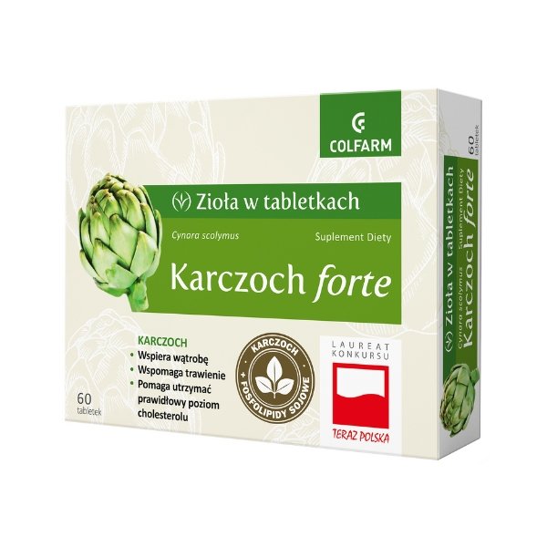 Colfarm Karczoch Forte, na trawienie, tabletki, 60szt.