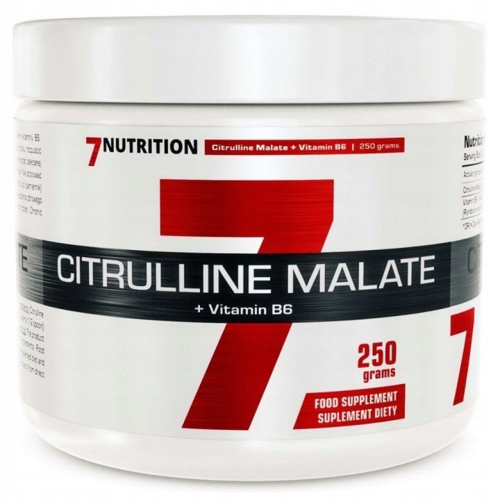 Cytrulina-Citrulline-Malate-Jablczan-Cytruliny-B6-7Nutrition-POMPA-250-g Cytrulina Citrulline Malate Jabłczan Cytruliny B6 7Nutrition POMPA 250 g