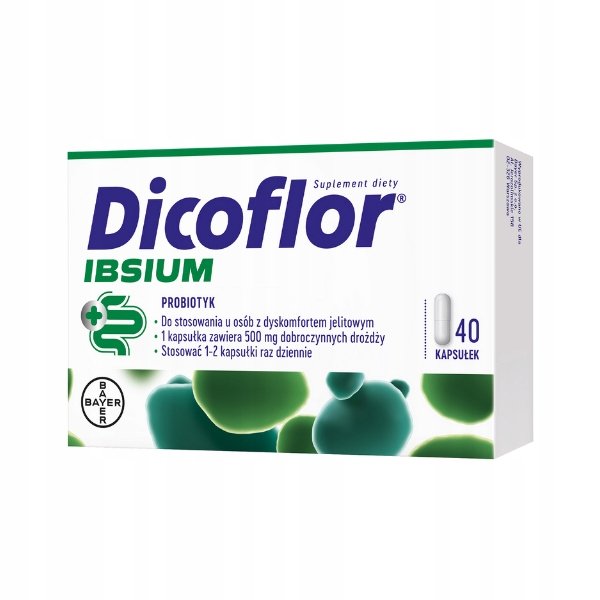 DICOFLOR IBSIUM PROBIOTYK NA WRAŻLIWY ŻOŁĄDEK 40 KAPS.