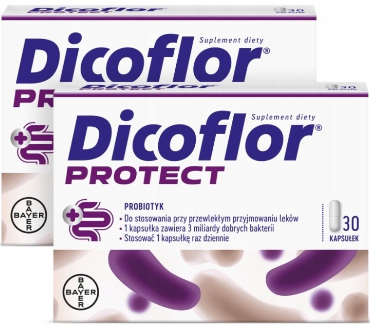 DICOFLOR PROTECT probiotyk Bayer 2 x 30 kapsułek