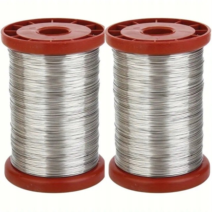 DRUT-PSZCZELARSKI-Nierdzewny-0-5-mm-2-x-250-g-Szpula-Drutu-Kwasoodporny DRUT PSZCZELARSKI Nierdzewny 0,5 mm 2 x 250 g Szpula Drutu Kwasoodporny
