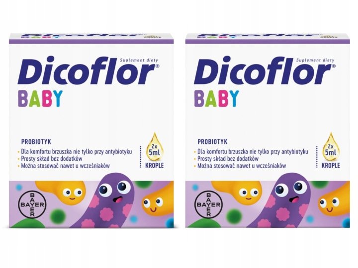 Dicoflor Baby probiotyk krople ZESTAW 4 x 5 ml