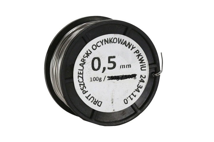 Drut-do-ramek-pszczelich-ocynkowany-0-5-mm-100g Drut do ramek pszczelich ocynkowany 0,5 mm - 100g