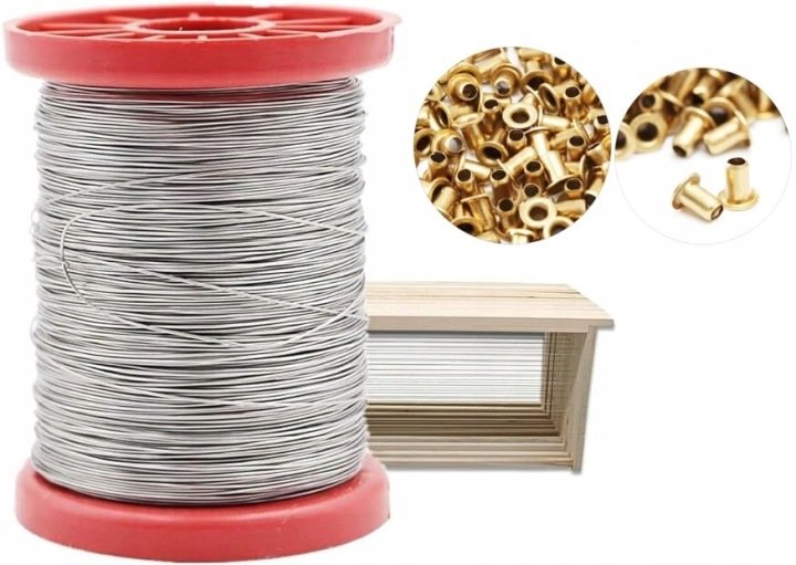 Drut-pszczelarski-0-4-mm-500-g-NIERDZEWNY-do-drutowania-ramki-przelotki Drut pszczelarski 0,4 mm 500 g NIERDZEWNY do drutowania ramki + przelotki
