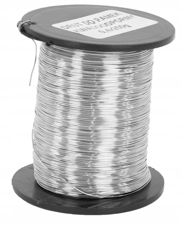 Drut-pszczelarski-do-ramek-0-5-mm-500-g-NIERDZEWNY-Kwasoodporny Drut pszczelarski do ramek 0,5 mm 500 g NIERDZEWNY Kwasoodporny