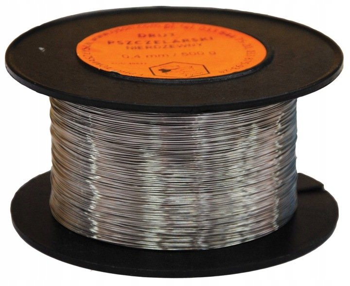 Drut-pszczelarski-do-ramek-nierdzewny-0-4-mm-500-g-Lyson Drut pszczelarski do ramek nierdzewny 0,4 mm 500 g Łysoń