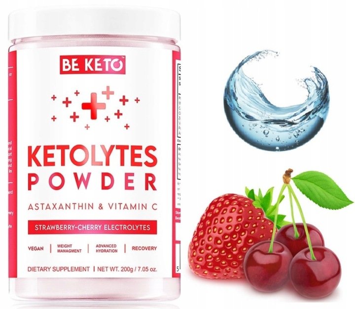 ELEKTROLITY-WISNIA-TRUSKAWKA-Ketolytes-w-Proszku-200g-BeKeto ELEKTROLITY WIŚNIA-TRUSKAWKA Ketolytes w Proszku 200g BeKeto