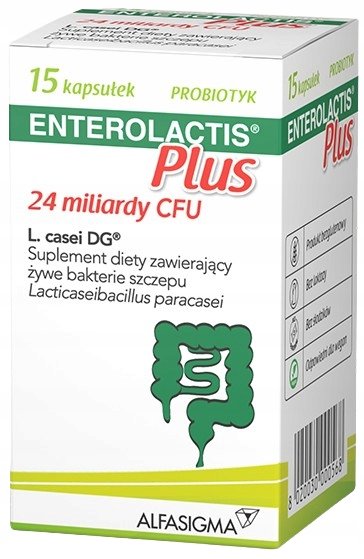 ENTEROLACTIS-PLUS-probiotyk-odpornosc-jelita-Alfasigma-15-kapsulek ENTEROLACTIS PLUS probiotyk odporność jelita Alfasigma 15 kapsułek