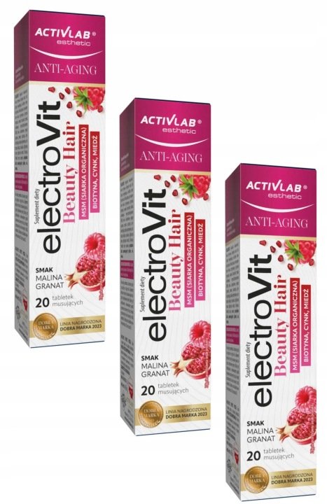 ElectroVit-Beauty-Hair-biotyna-Activlab-20-tabletek ElectroVit Beauty Hair biotyna Activlab 20 tabletek
