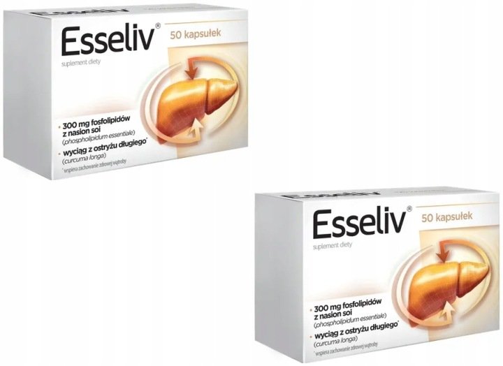 Esseliv-300-Mg-Fosfolipidow-Wsparcie-Watroby-50-Kapsulek Esseliv 300 Mg Fosfolipidów Wsparcie Wątroby 50 Kapsułek