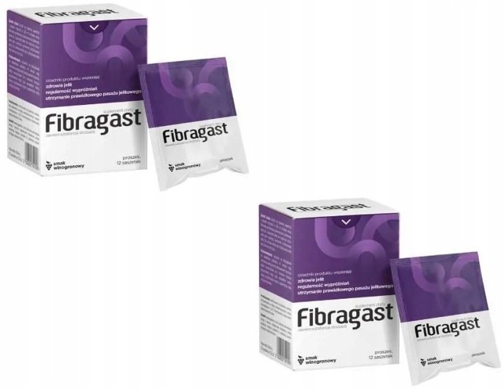 Fibragast-Proszek-Na-Uklad-Pokarmowy-Smak-Winogronowy-12-Saszetek Fibragast Proszek Na Układ Pokarmowy Smak Winogronowy 12 Saszetek