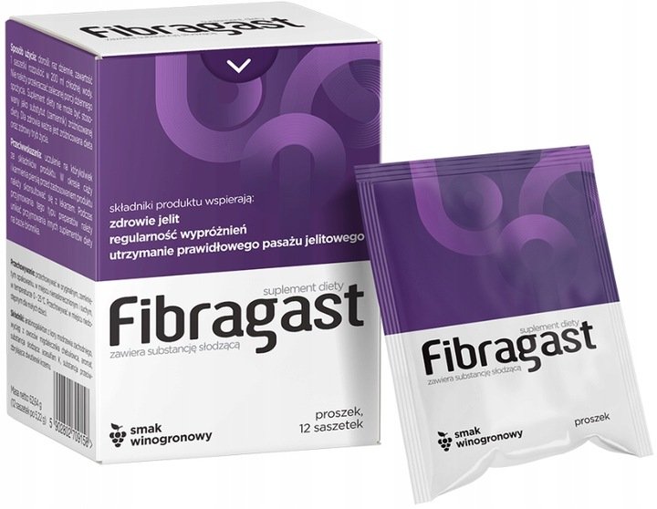 Fibragast-na-uklad-pokarmowy-smak-winogronowy-12-saszetek Fibragast na układ pokarmowy, smak winogronowy 12 saszetek