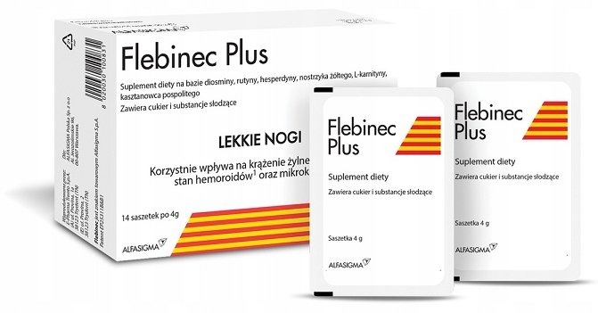 Flebinec Plus Lekkie nogi 14 saszetek D.W. 31/05/2026