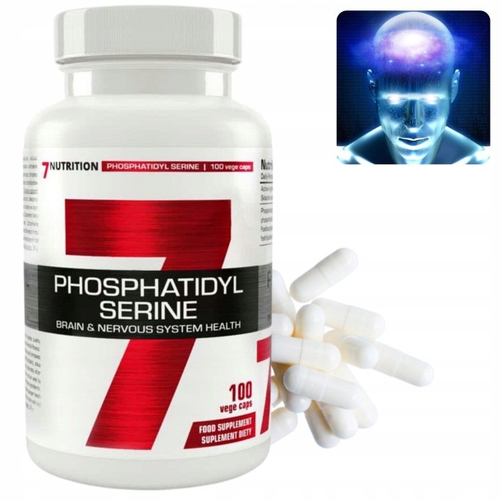 Fosfatydyloseryna-Nerwy-Stres-Phosphatidyl-Serine-100-kapsulek Fosfatydyloseryna Nerwy Stres Phosphatidyl Serine 100 kapsułek