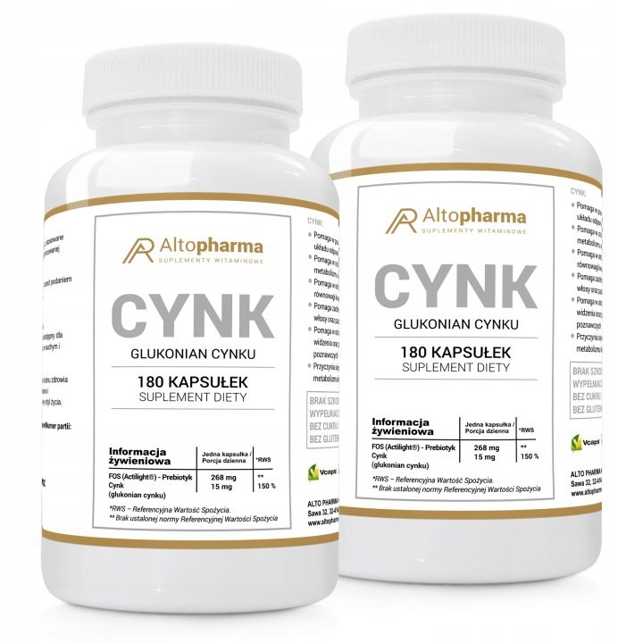GLUKONIAN-CYNKU-Odpornosc-Kosci-Skora-Wlosy-Paznokcie-Metabolizm-360-kap GLUKONIAN CYNKU Odporność Kości Skóra Włosy Paznokcie Metabolizm 360 kap