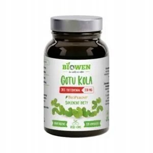 GOTU-KOLA-WAKROTKA-AZJATYCKA-120-KAPS-330-MG-BIOWEN GOTU KOLA ( WĄKROTKA AZJATYCKA) 120 KAPS 330 MG - BIOWEN