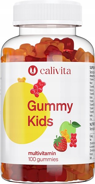 GUMMY-KIDS-Calivita-multiwitaminowe-ZELKI-witamina-B6-B12-C-D-cynk-100-szt GUMMY KIDS Calivita multiwitaminowe ŻELKI witamina B6 B12 C D cynk 100 szt.