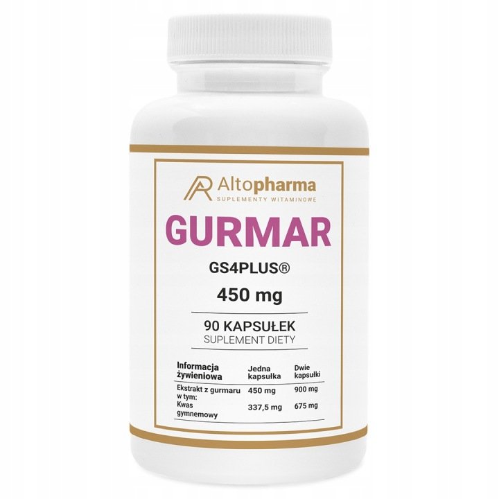 GURMAR-450-mg-Regulacja-Poziomu-Cukru-Glukoza-Metabolizm-Apetyt-90-kap GURMAR 450 mg Regulacja Poziomu Cukru Glukoza Metabolizm Apetyt 90 kap